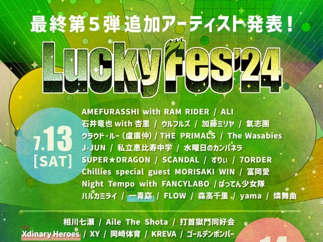 「茨城のフェス文化の灯を消すな」Lucky Fes’ が今年も開催されます！約100組のアーティストが大集結。を見る