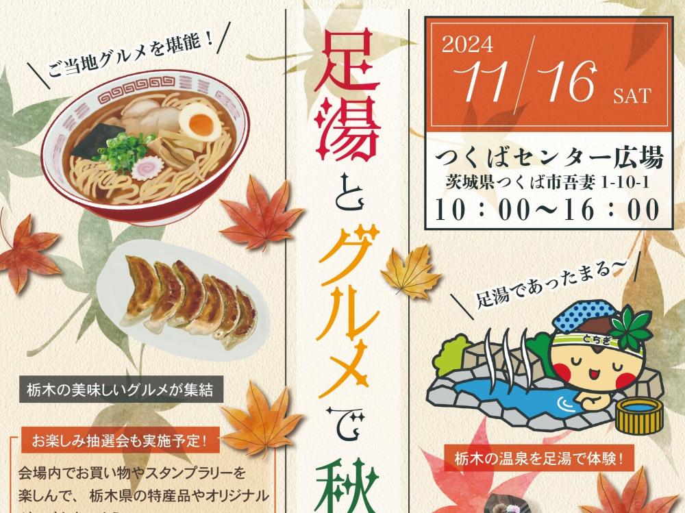 茨城に栃木がやってくる！11/16(土曜日)はつくばセンター広場で栃木の秋を満喫しよう！を見る