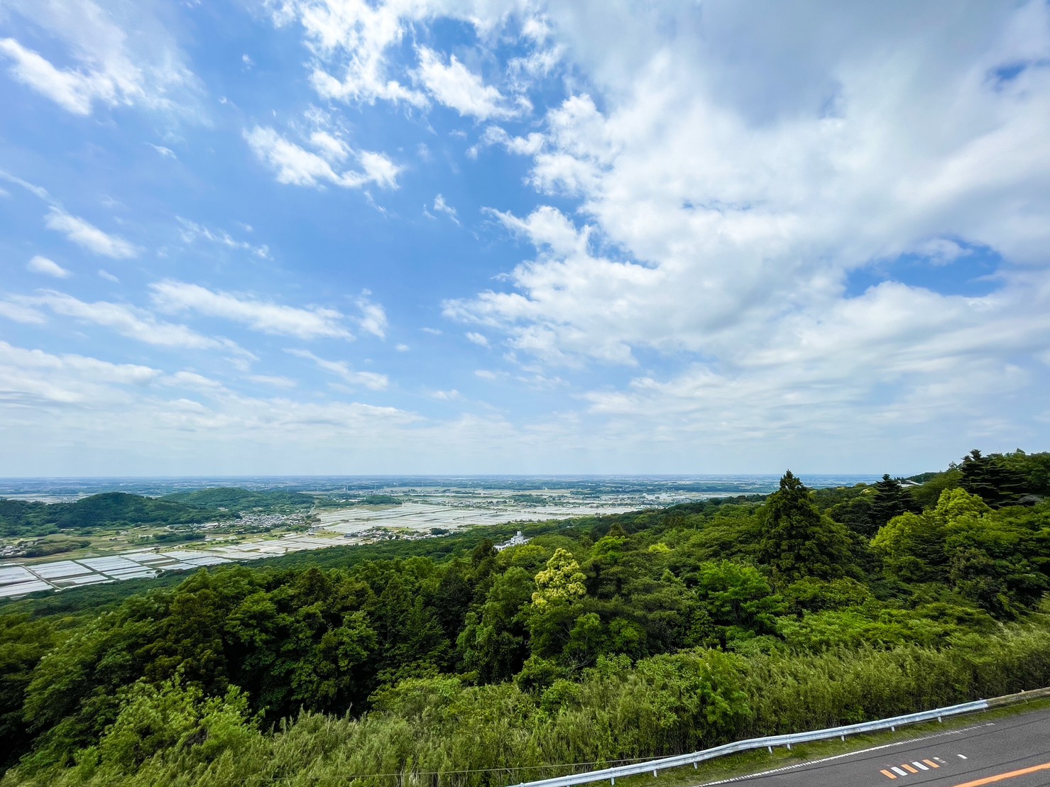 関東平野側客室からの眺望