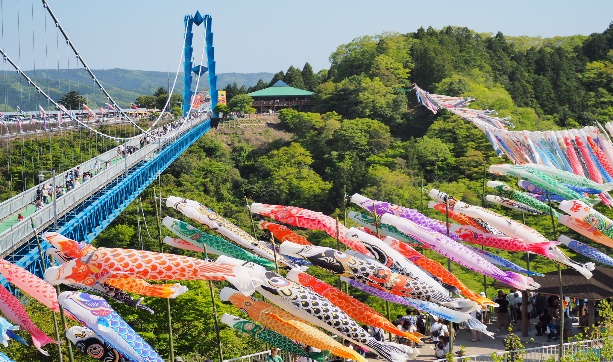 バンジージャンプ（竜神大吊橋）_こいのぼり