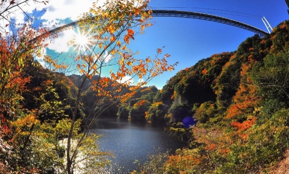 バンジージャンプ（竜神大吊橋）_もみじ