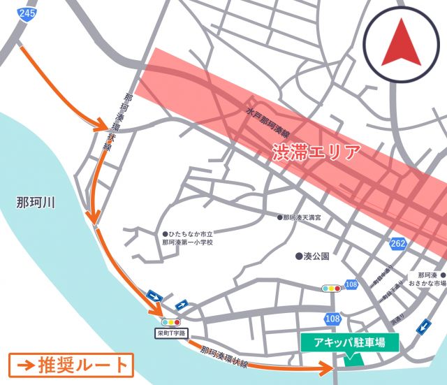 海門橋付近 臨時駐車場_地図