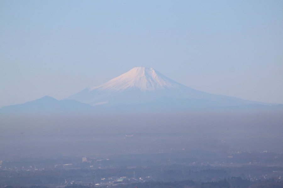 筑波山から富士山