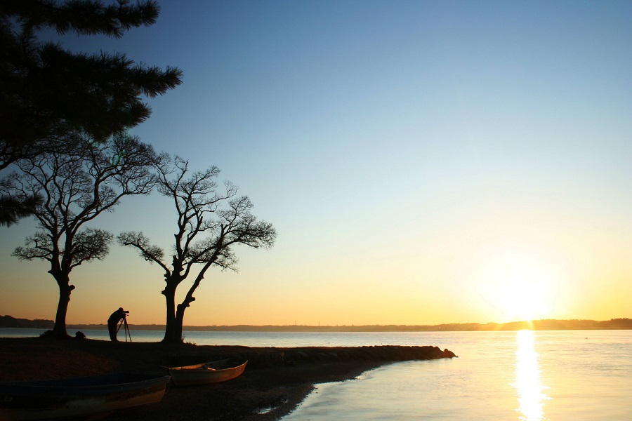 涸沼の日の出