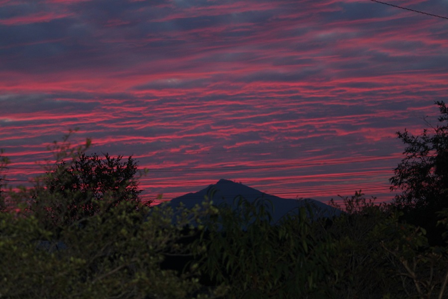 つくば山の夕焼け