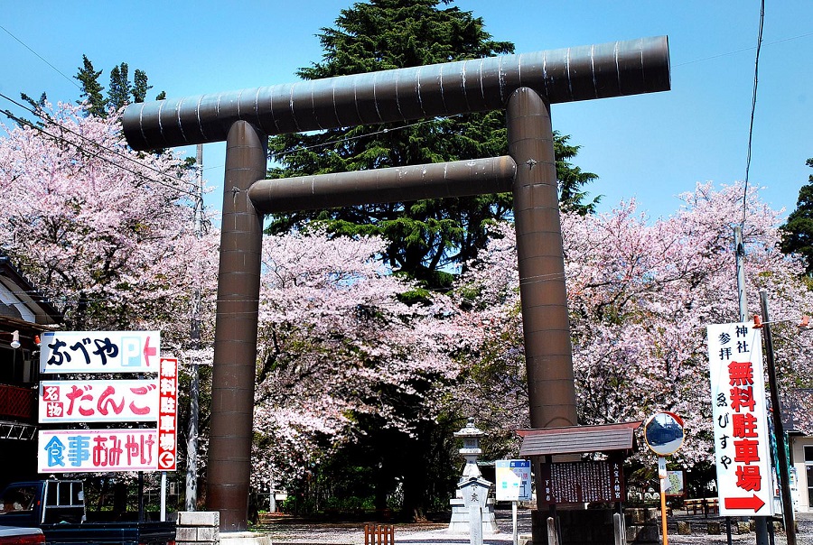 大宝八幡宮の桜